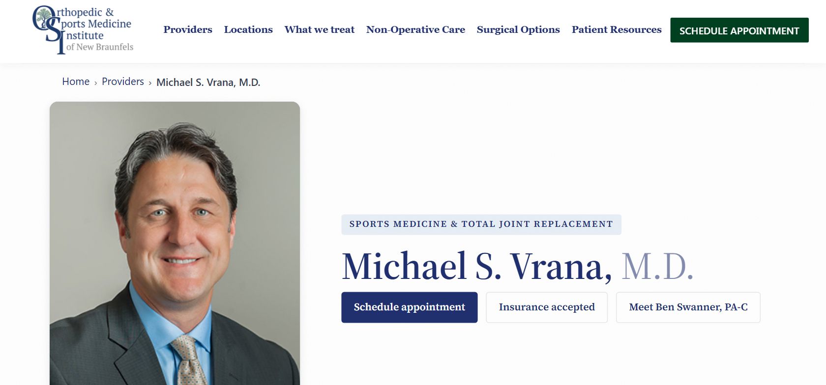 Your page: headline above your name